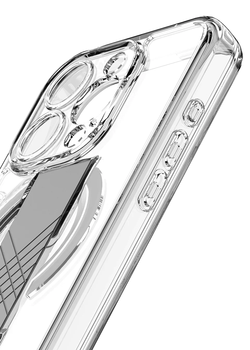 Itskins Avana Grip-It iPhone 15 Pro Magsafe Cover - Clear - Tashqila Itskins Avana Grip-It iPhone 15 Pro Magsafe Cover - Clear - Tashqila